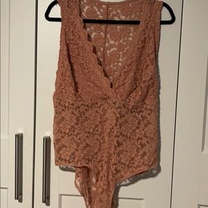 Plus Size Lace Bodysuit